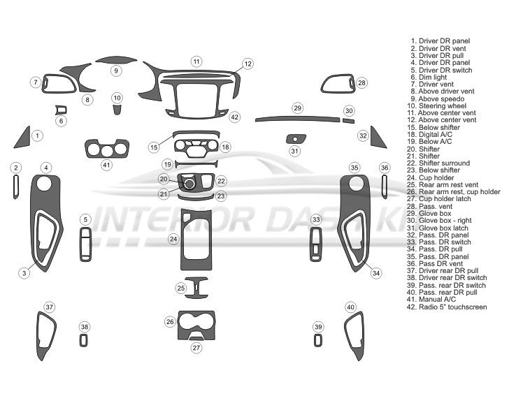 2015 chrysler 200 dash kit